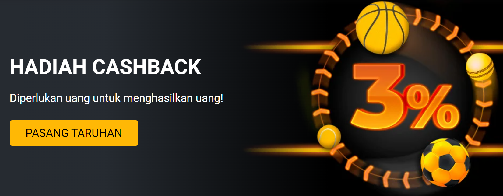 HADIAH CASHBACK. Diperlukan uang untuk menghasilkan uang!